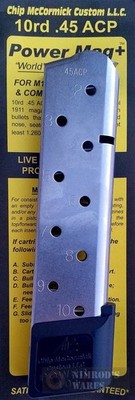 Chip McCormick 1911 .45 ACP 10-Round Power MAGAZINE+ PLUS 12150 FAST SHIP