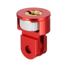 360 1/4" Camera Screw Tripod Conversion Mount Adapter, Red
