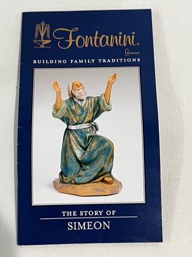 Fontanini 5" Scale Simeon Prophet Nativity Figurine 54119 Box & Card - Picture 8 of 8