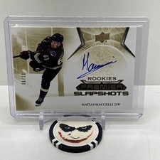 2022-23 UD Premier Matias Maccelli Rookies Slapshots Autograph 🔥 # 06/10