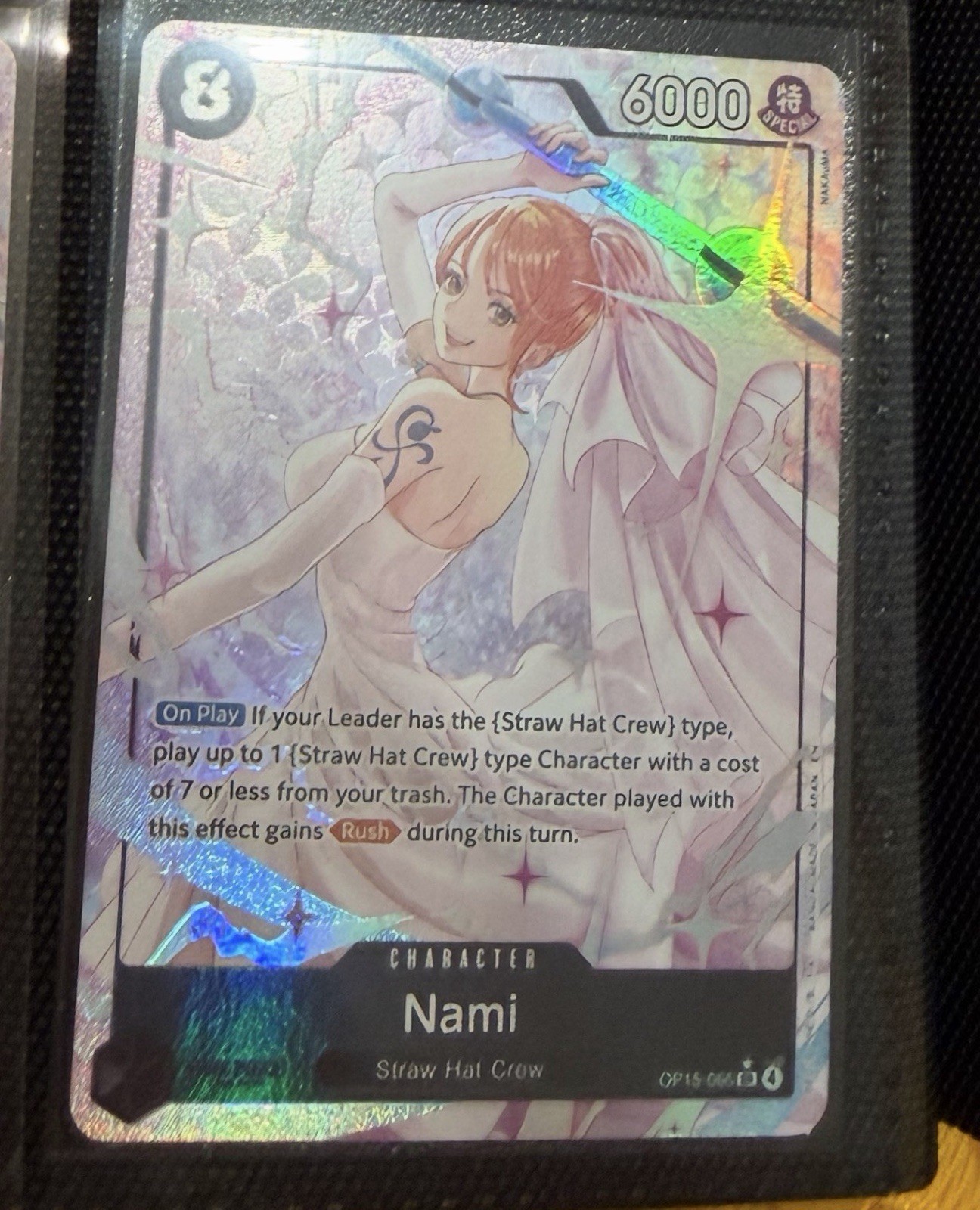 One Piece Card Game Nami (OP15-086) Alt Art SR (Wedding Nami)