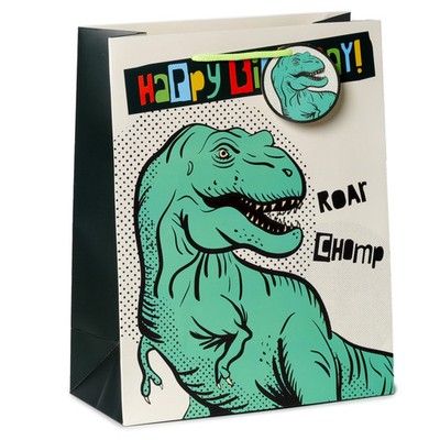 5055071778919 Torba na prezent Happy Birthday Dinozaury - rozmiar L Puckator