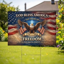 Patriotic USA 250th Anniversary Yard Sign