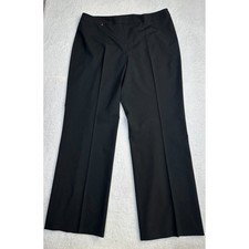 LAFAYETTE 148 NEW YORK Black Virgin Wool Blend Dress Pants Size 16-Worn Once