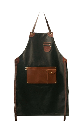 Waxed Cotton Gardeners Apron - Full Length - Made by Connell of Sheffield
