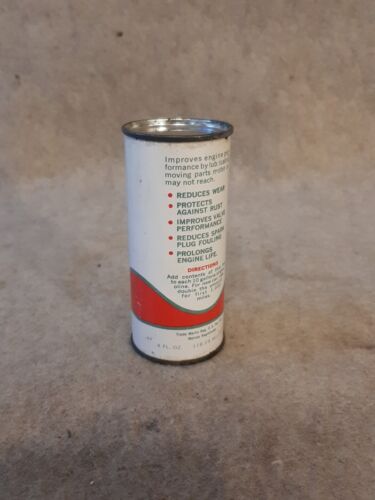 Vintage 4oz Texaco Gas & Oil Tin Can Upper Cylinder Lubricant small advertising - Picture 5 of 10