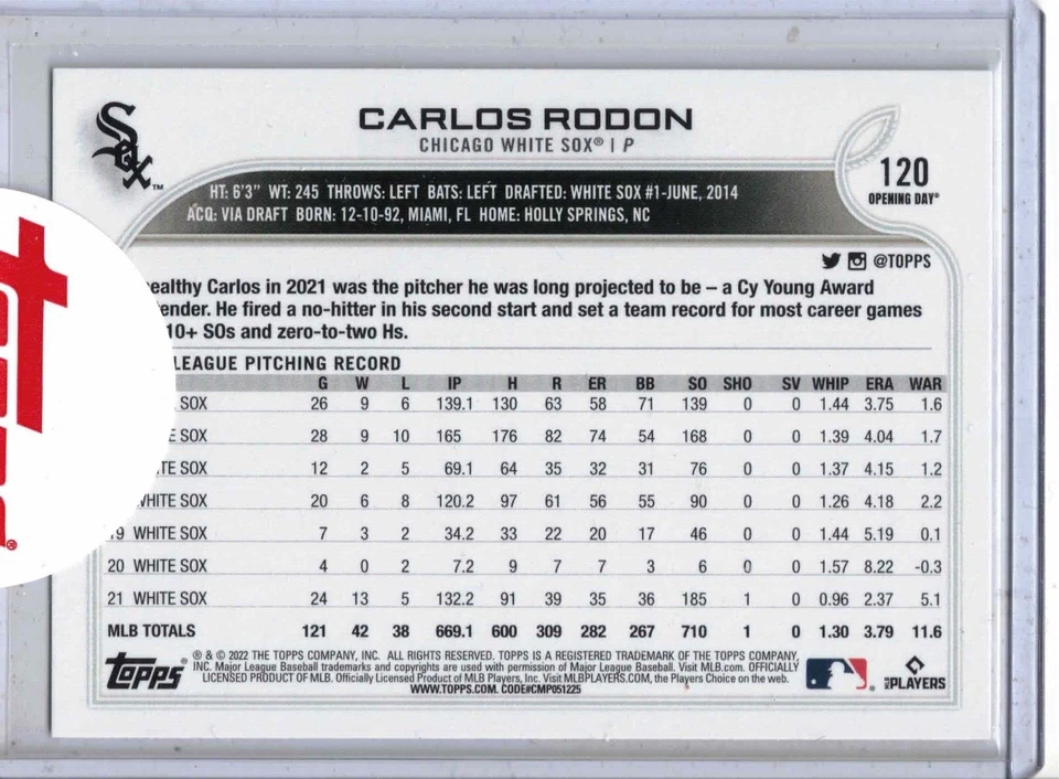 2023 TOPPS Archives Signature Series baseball Carlos Rodon auto /32 card YANKEES - Image 2 of 2