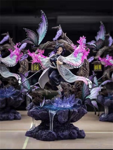 Uking Studio Mr.J Demon Slayer 1/6 Kochou Shinobu GK Resin Figure LED Statue Toy - Picture 4 of 14
