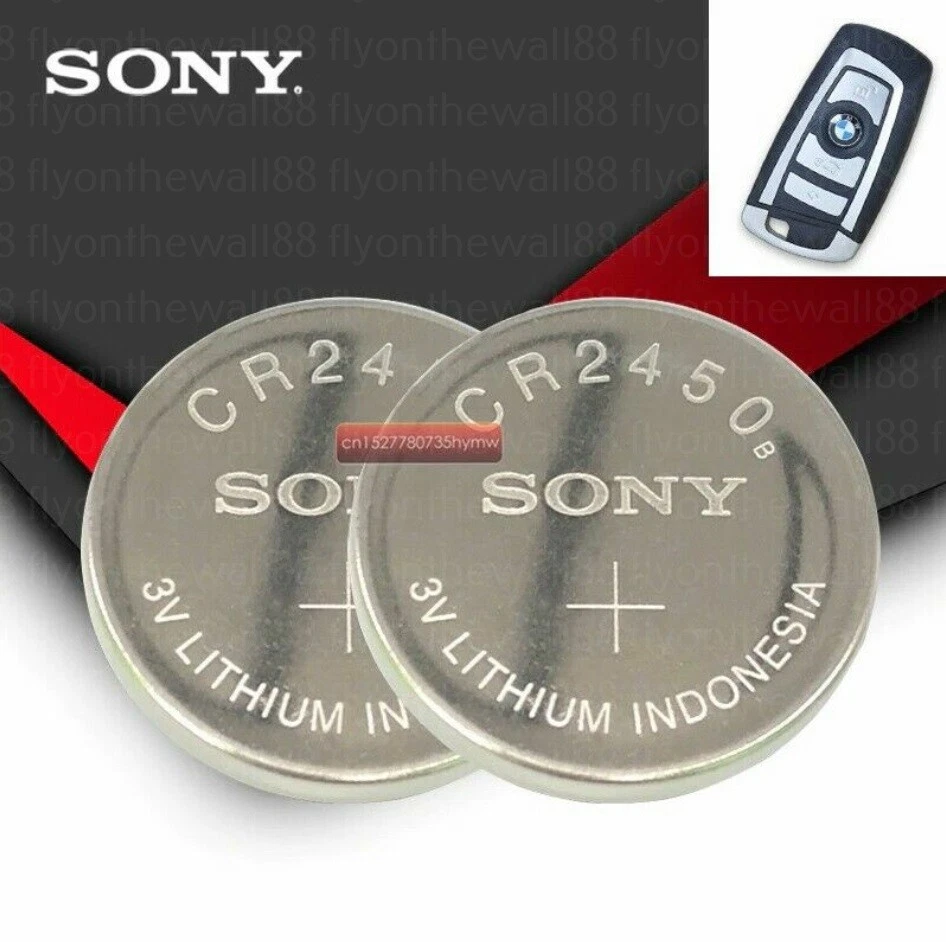 2 X CR2450 SONY KEY FOB REMOTE BATTERY BMW 1 3 5 7 X 3 X5 X6 Series - Image 1 of 1