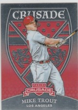 MIKE TROUT 2018 Panini Crusade PREMIUM BASEBALL CARD Los Angeles LA ANGELS!