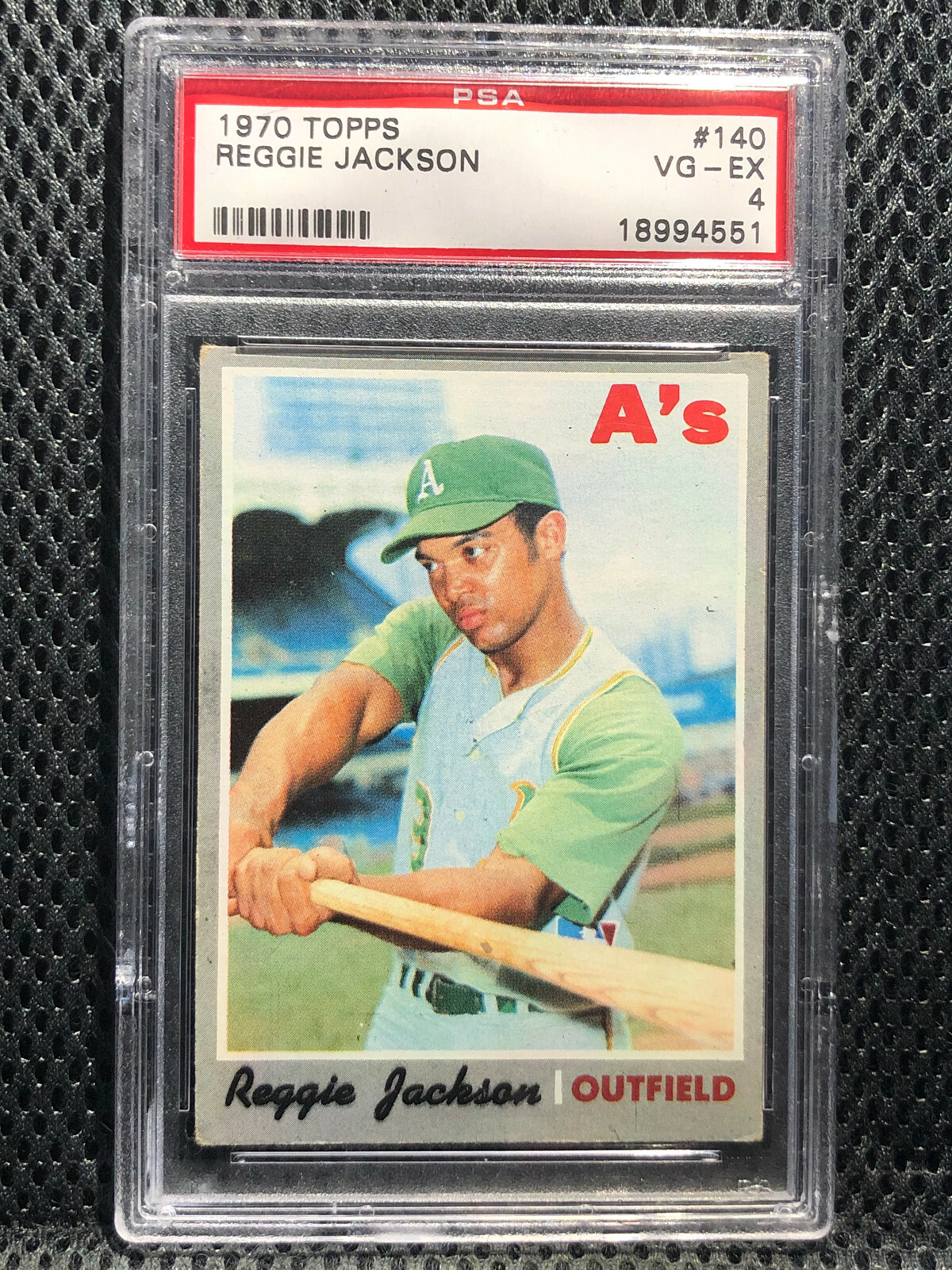 1970 TOPPS #140 REGGIE JACKSON OAKLAND A'S HOF PSA 4 VG-EX