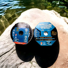 Two Hercules Cut  and Grind Disc 5" and Flat Disc 4.5",80 Grit