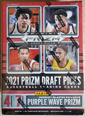 2021 Panini Prizm Draft Picks Basketball Blaster Box Purple Wave Sealed Rookie