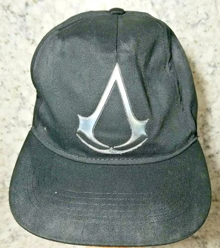 Ubisoft Assassins Creed Hat Black 2017 Video Game Baseball Cap Preowned Snapback