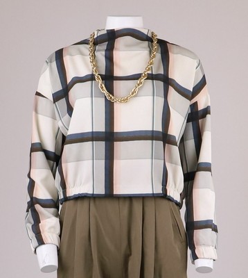 boxy mock neck sweater