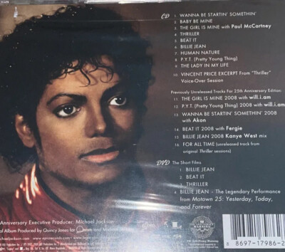 MICHAEL JACKSON~~~RARE~~~CD~~~THRILLER 25TH ANNIVERSARY~~~NEW