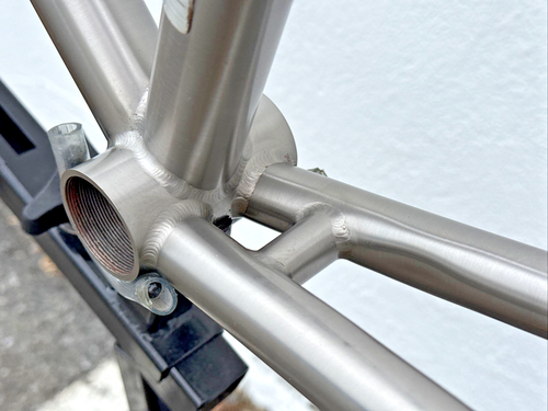 MERLIN Titanium Handmade USA 54 x 55cm Top Tube Frame Fork Tom Kellogg Geometry - Picture 22 of 22