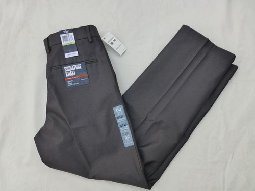 Nuevo Con Etiquetas Para Hombre Dockers D2 Straight Fit Signature Khaki  Pantalones $58 40828-0042 Gris strpe | eBay