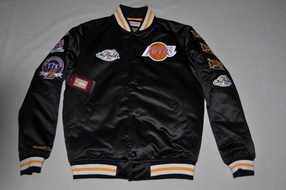 Leather Jacket Lakers Letterman Jacket Nba Mitchell Ness Mens NBA