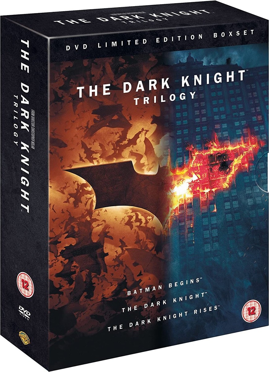 THE DARK KNIGHT TRILOGY DVD BOX SET THREE 3 FILM CHRISTOPHER NOLAN