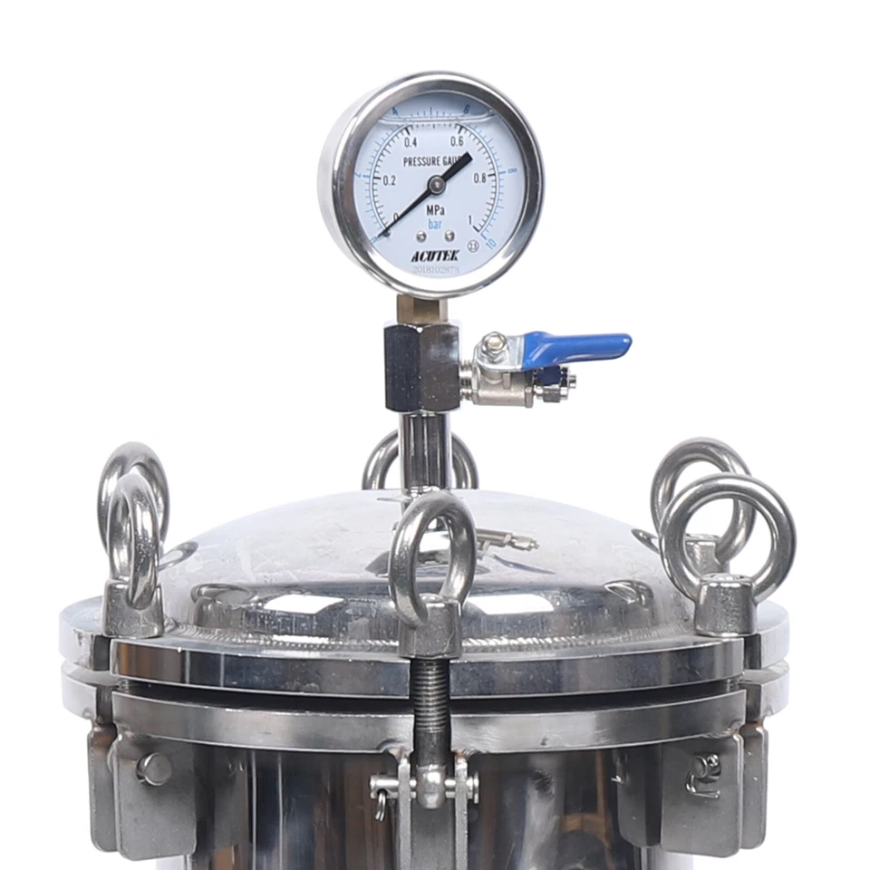 #4 Bag Filter Housing In/Out Flat Plate Lid Stainless Steel 167mm Diameter150Psi - Image 2 of 4