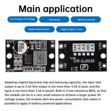 DC-DC Auto Buck Boost Module 3-20V to 3.3V/5V/12V Li-ion Battery Power Module