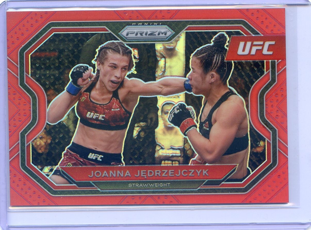 2021 Panini UFC Prizm JOANNA JEDRZEJCZYK MMA CARD #180 RED PRIZM #216/275