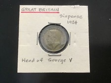 Rare British Coin Six Pense (1984)