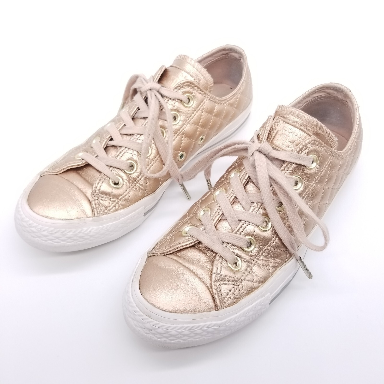 Converse Chuck Taylor All Star Women's 8 Shoes Rose Gold Quilted Sneaker  Low Top | eBay