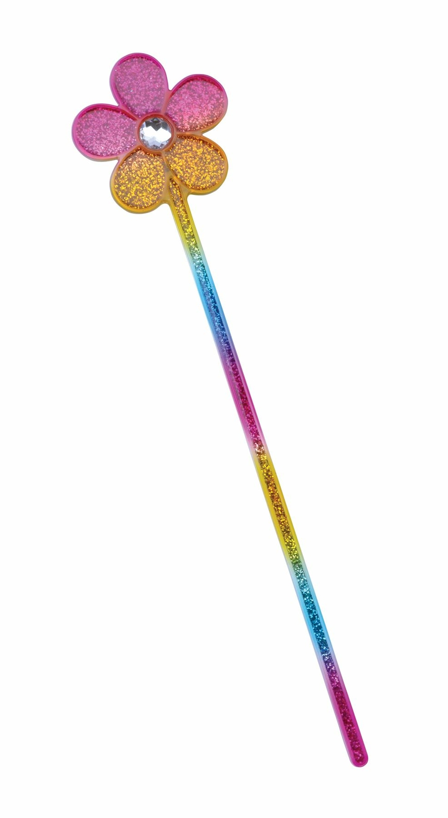 Bristol Novelty Glitter Rainbow Wand
