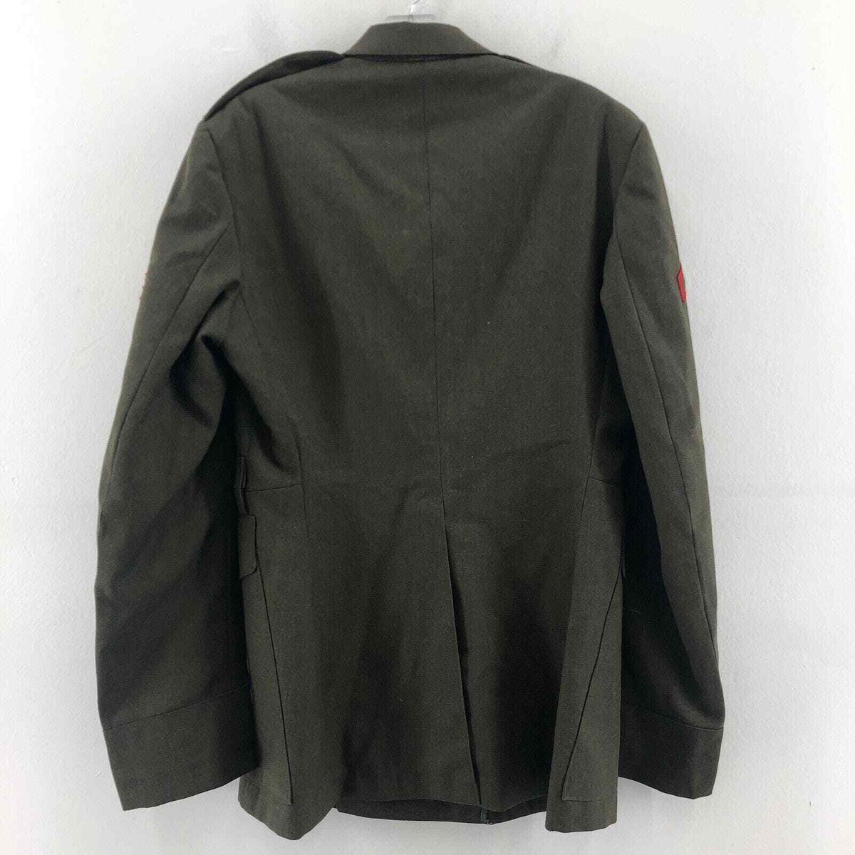 VTG USMC Marines Wool Serge 2234 Green Belted Uniform Jacket