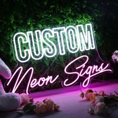Custom Neon Sign   Personalized LED Light for Wedding, Bar, or Man Cave Decor