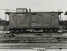 Illinois Central 9897 Caboose ca. 1920-1930 5 x 7 Photo