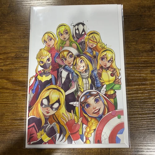 SPIDER-GWEN GWENVERSE #1 * NM+ * VIRGIN CHRISSIE ZULLO MEGACON 2022 LTD 1000 🔥