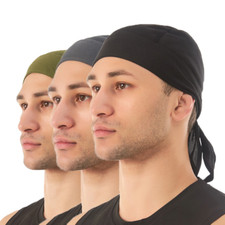 Cycling Headscarf Bandana Cap Solid Color Breathable Motorcycle Wrap Biker Hat
