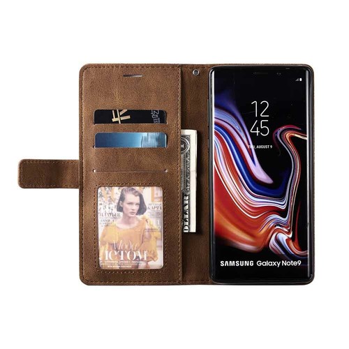 For Samsung S20 S7 S8 S9 S10 Plus Note 9 Magnetic Wallet Case Flip Leather Cover - Picture 22 of 33