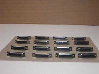 Qty 16 AMP 205207-1 DB25F Female D-SUB 25 Pin Connector Body