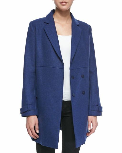 cobalt blue peacoat