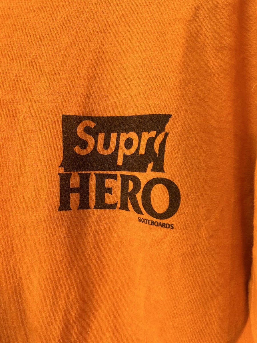 Supreme New York x Antihero Skateboards Dog Tee Shirt Orange