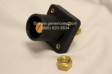 Marinco Camlok Panel Mount Male Black - CLS40MRSB-A Cam Lok Threaded Stud