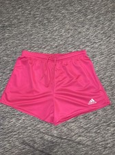 Adidas Size Medium Girls Aeroready Shorts Hot Pink