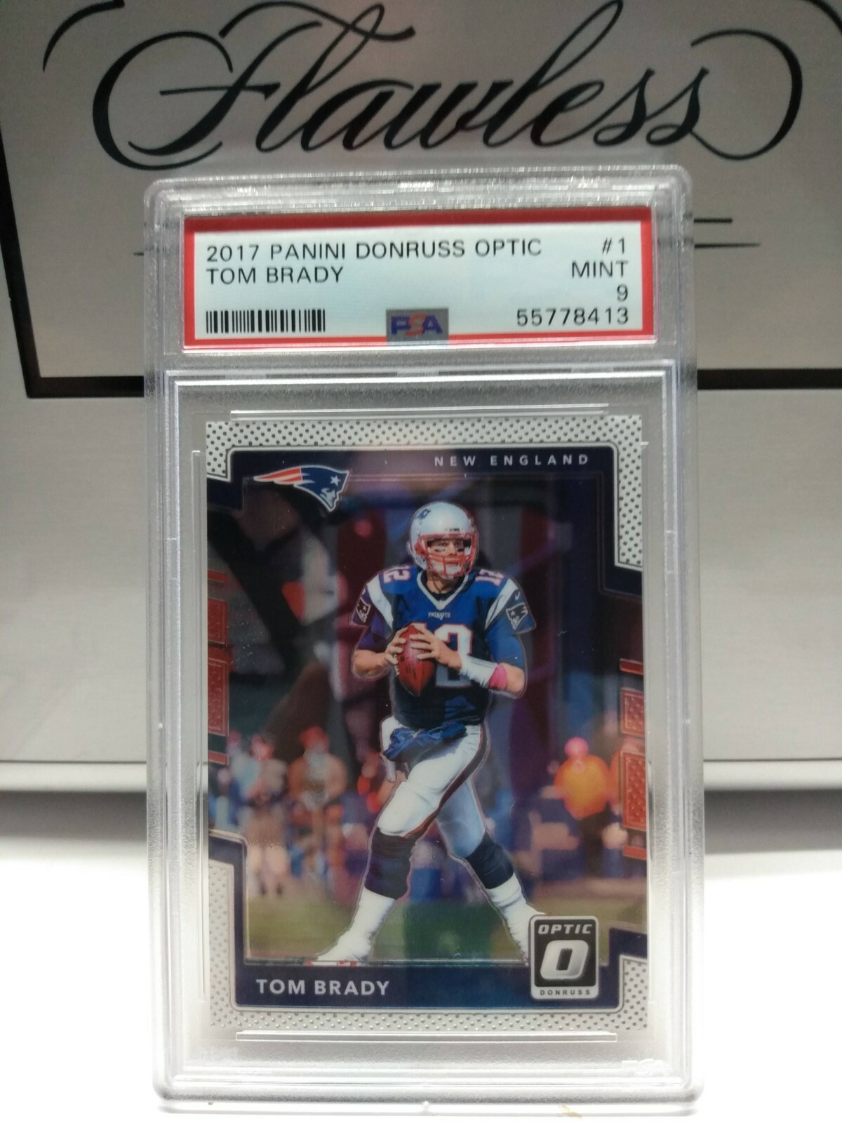 2017 Panini Donruss Optic Tom Brady #1 PSA Graded 9 Mint