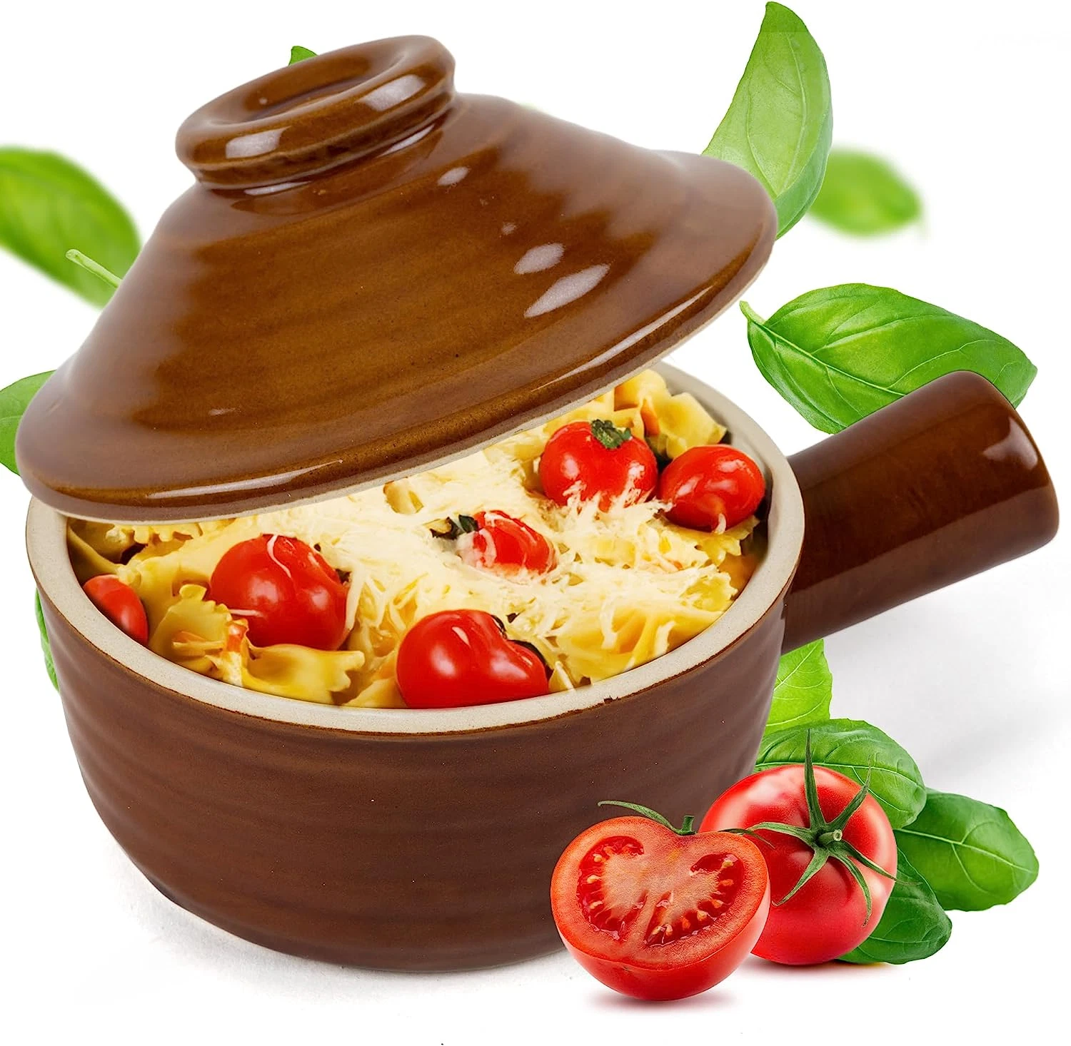 Egg Cooker - Non-Stick, Ceramic Microwave Egg Poacher with Dome Chimney Lid