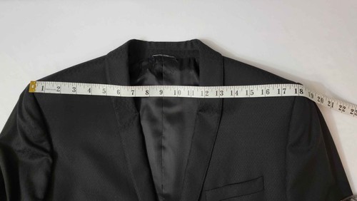 Dolce & Gabbana Black Wool Suit - Gold fit - Shawl Collar - Jacquard - Size 52 - Picture 16 of 24