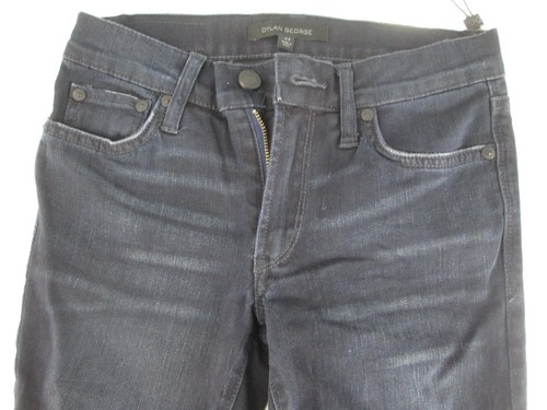 CARINE PRIME Dylan George Classic Skinny Blue Black Stretch Jeans 23 XS B345 - Picture 2 of 6