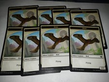 8 x MTG Magic The Gathering Modern Horizons Bird 1/1 Flying Token cards ex con
