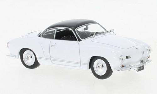 VW VOLKSWAGEN KARMANN GHIA COUPÉ - 1958 - BIANCO/NERO - IXO 1:43 - Foto 5 di 6