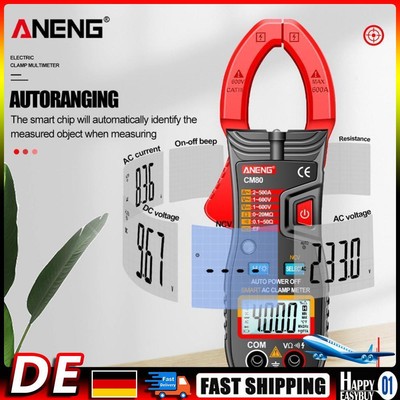 ANENG CM80 4000 Count Smart Digital Clamp Tester DC/AC Auto Range NCV Multimeter