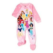 Disney Princess Aurora Ariel Cinderella Footed Blanket Sleeper Pajama Girl 5T