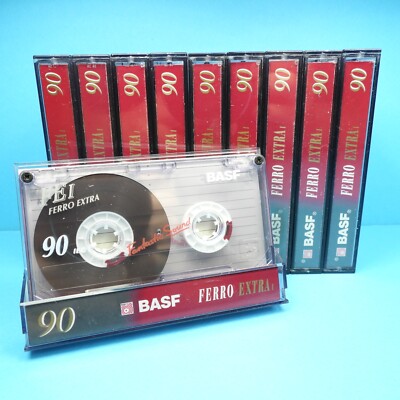   10x BASF FE I 90 Ferro Extra * Type 1 * Cassettes Kassetten кассеты * 1993